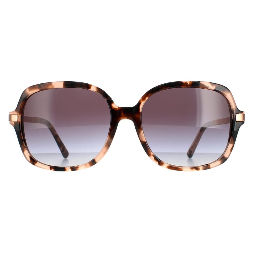 Michael Kors Michael Kors Women's Square Pink Tortoise Light Grey Gradient Adrianna II MK2024 in Brown - 1