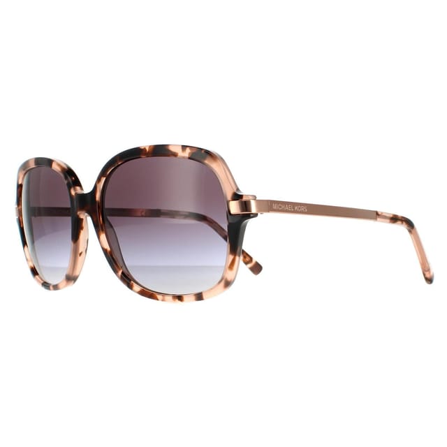 Michael Kors Michael Kors Women's Square Pink Tortoise Light Grey Gradient Adrianna II MK2024 in Brown - 2