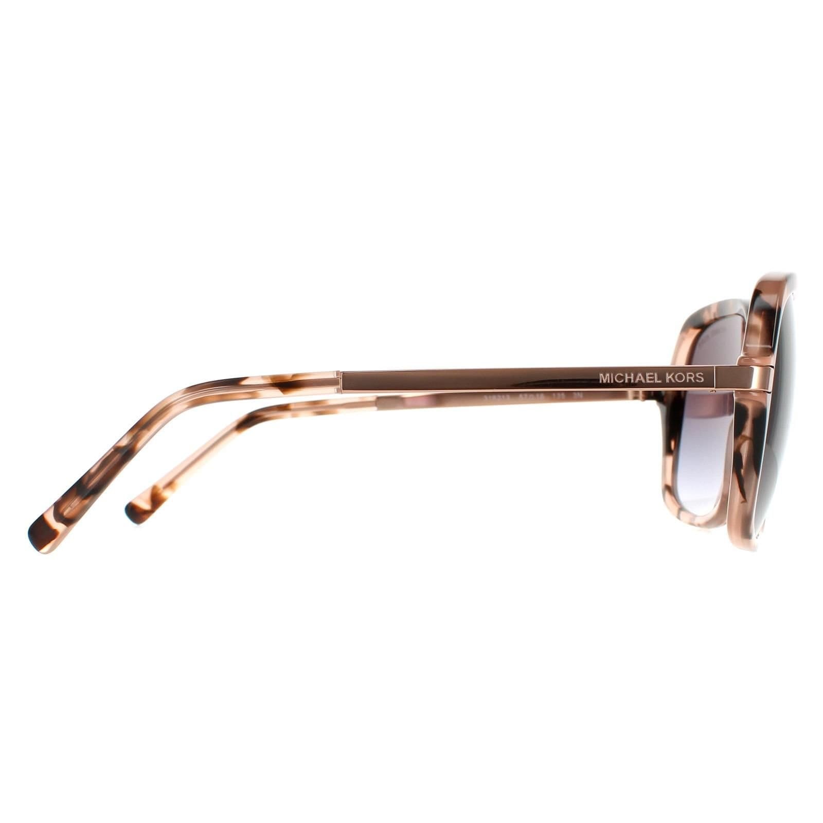 Michael Kors Michael Kors Women's Square Pink Tortoise Light Grey Gradient Adrianna II MK2024 in Brown - 4