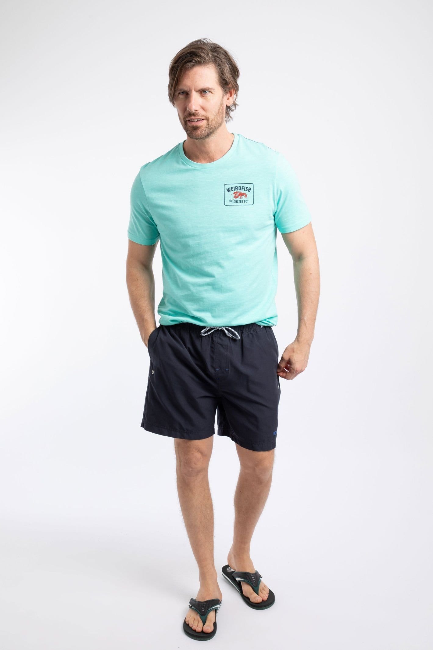 Weird Fish Weird Fish Men's Banning Swim Shorts in Midnight - 4