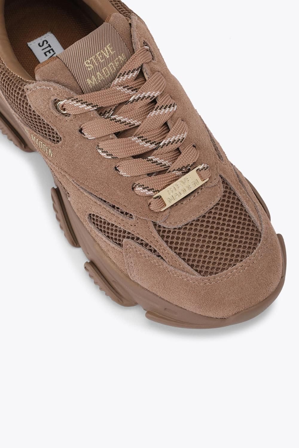 Steve Madden STEVE MADDEN Women's 'Front Row Brown Suede' Trainers - 4