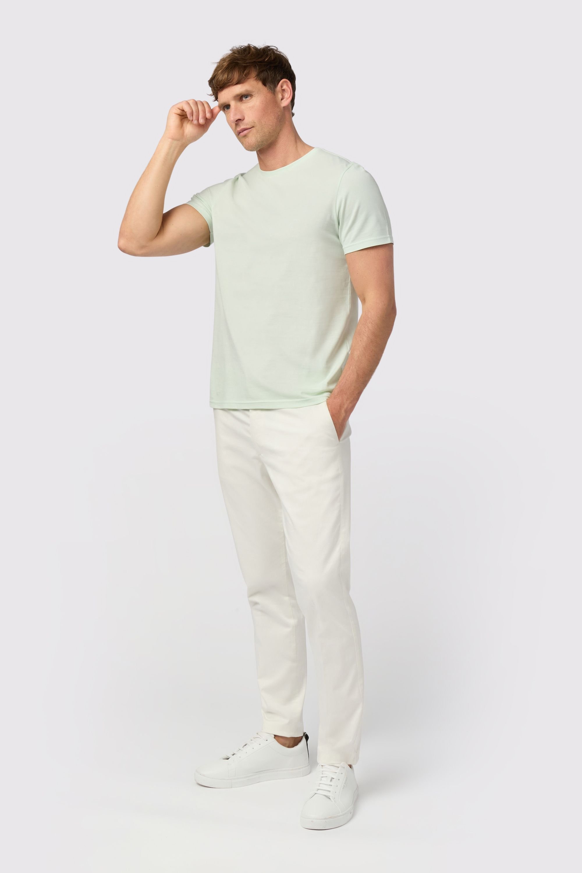 Melka Melka Men's Crew Neck T-Shirt in Bright Green - 2