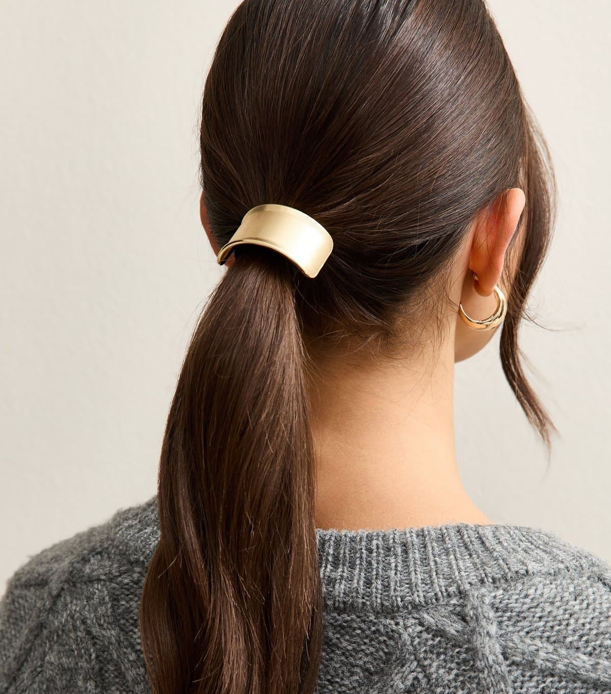 New Look Gold Tone Dome Ponio Hair Band New Look