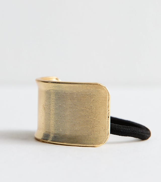 New Look Gold Tone Dome Ponio Hair Band New Look - 3