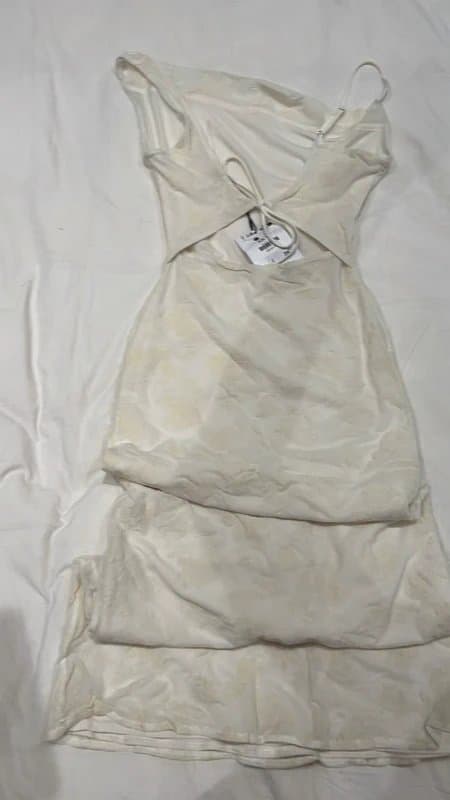 Bershka Bershka tie back maxi dress