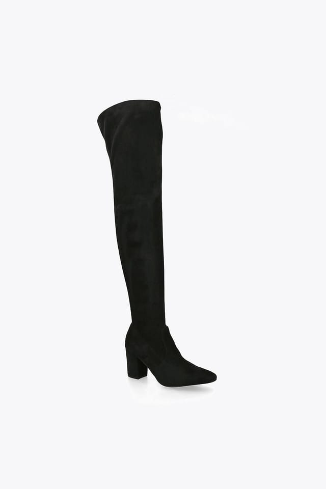 Steve Madden STEVE MADDEN Women's 'Crosswalk Black Suede' Suede Boots - 2