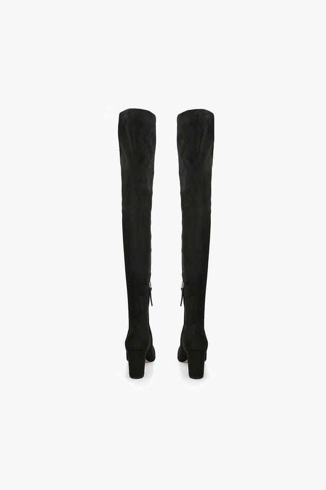 Steve Madden STEVE MADDEN Women's 'Crosswalk Black Suede' Suede Boots - 3
