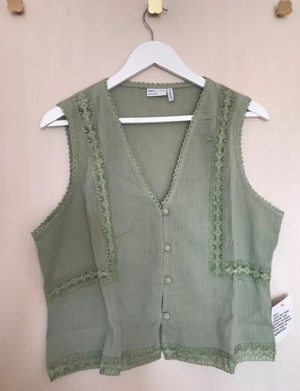 ASOS ASOS cotton & linen waistcoat top