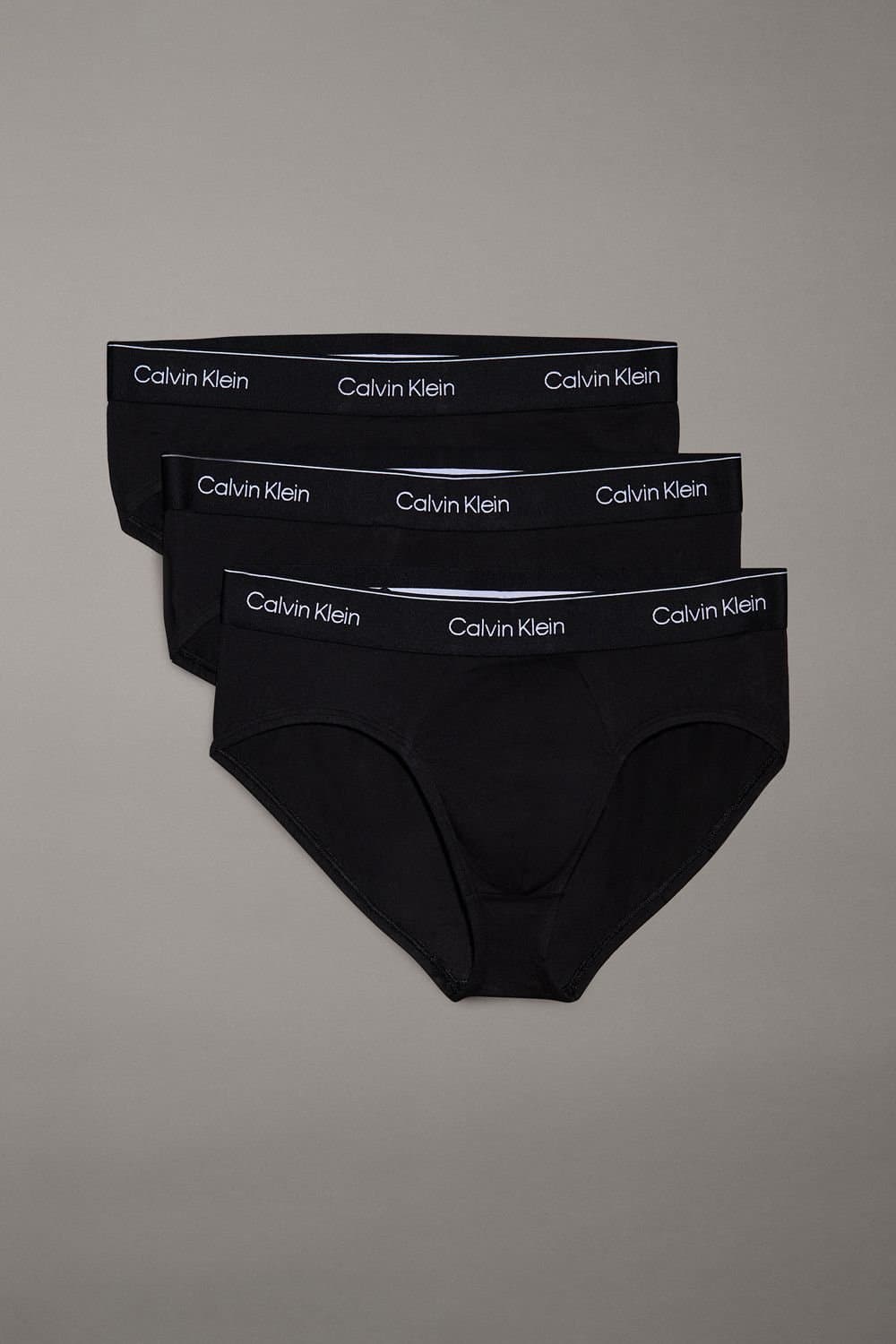 Calvin Klein Calvin Klein Men's Icon Cotton Hip Brief 3Pk, Black DTM