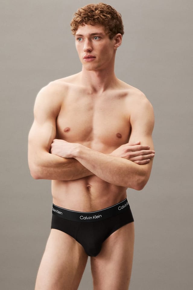 Calvin Klein Calvin Klein Men's Icon Cotton Hip Brief 3Pk, Black DTM - 2