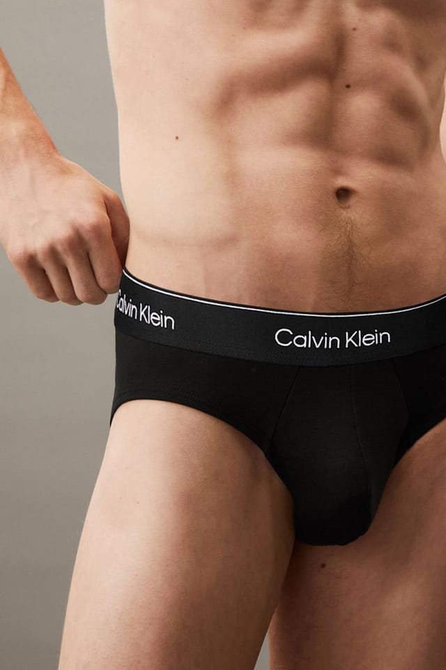 Calvin Klein Calvin Klein Men's Icon Cotton Hip Brief 3Pk, Black DTM - 3