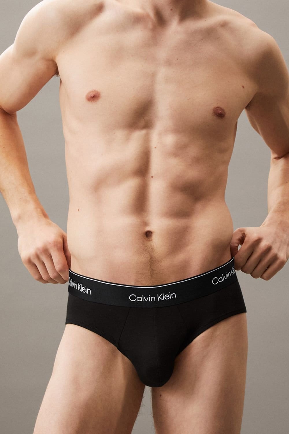Calvin Klein Calvin Klein Men's Icon Cotton Hip Brief 3Pk, Black DTM - 4