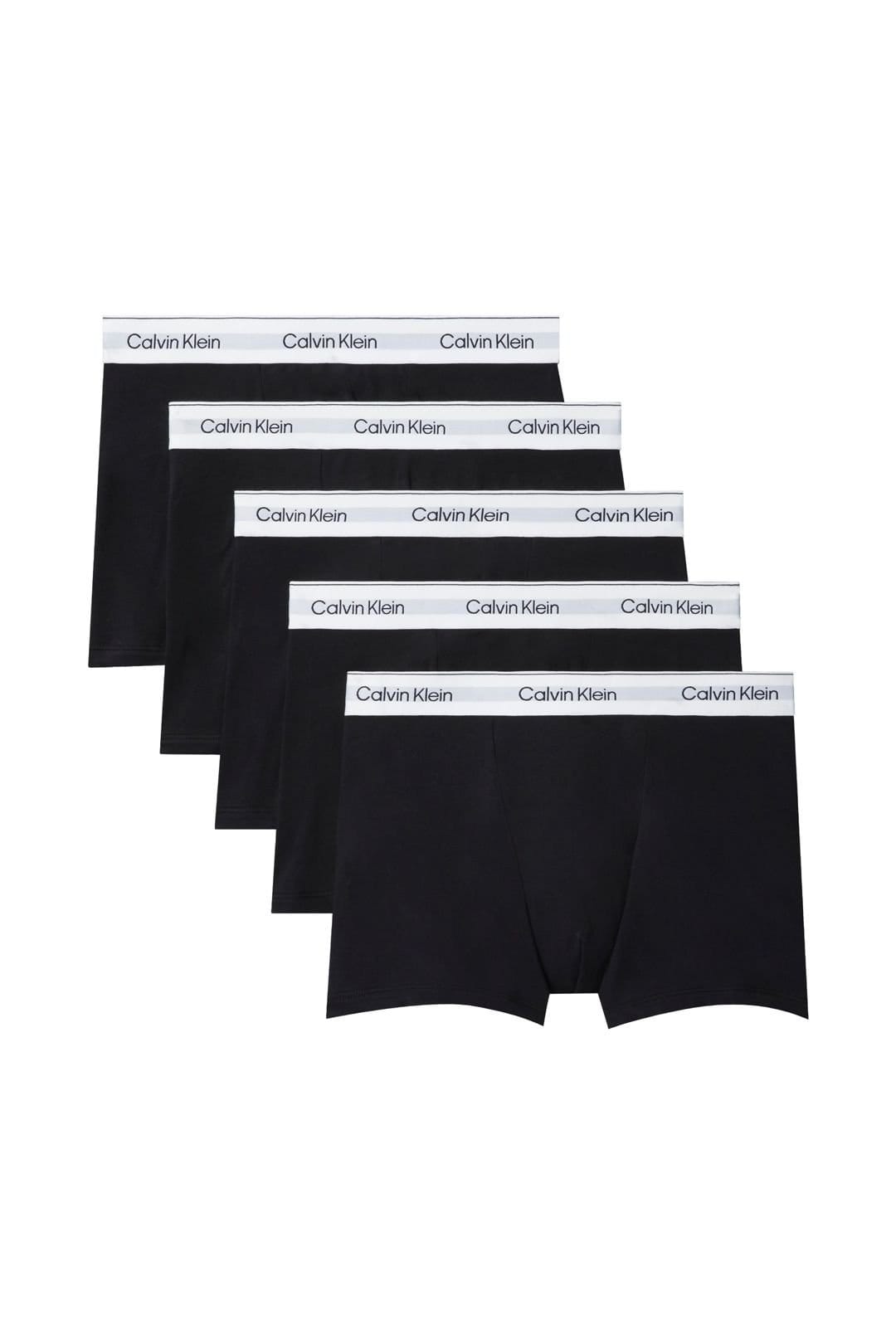 Calvin Klein Men's Icon Cotton Stretch Trunks 5 Pack - Black