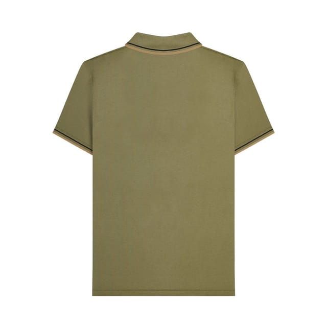 Lambretta Lambretta Men's Houndstooth Polo Shirt in Green - 2