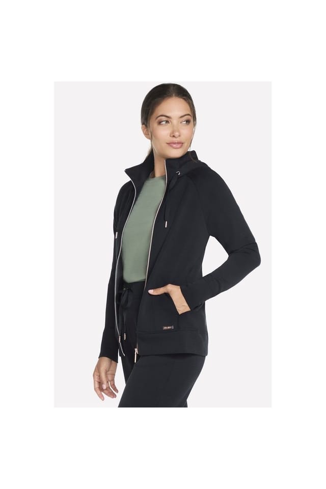 Skechers Skechers Women's Skechluxe Elevate Hooded Jacket in Black - 3