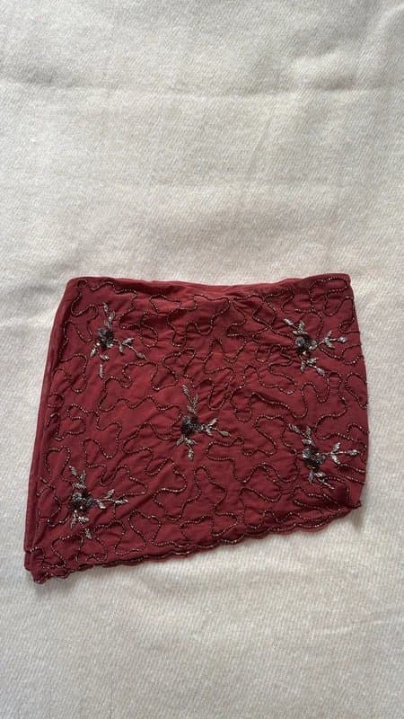 Bershka Embellished Mini Skirt