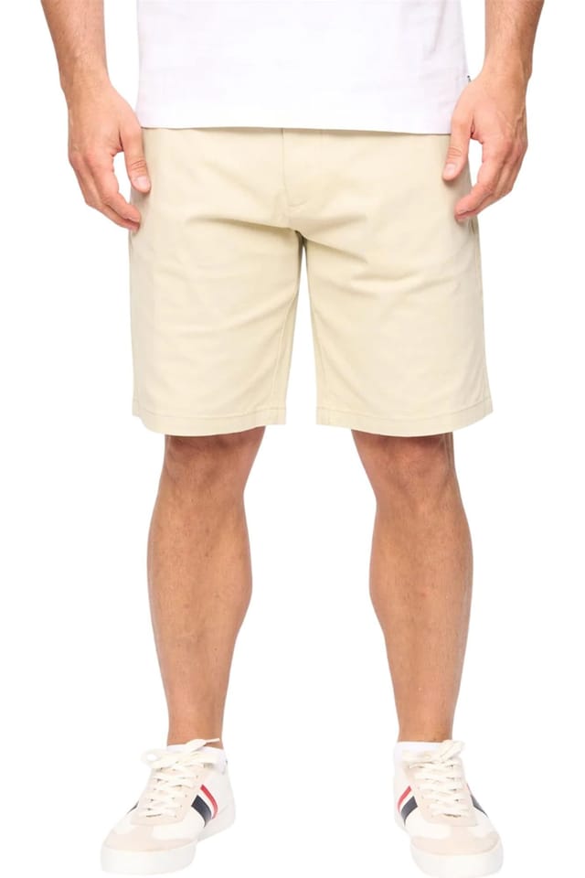 Bewley&Ritch Bewley&Ritch Men's Clarksten Cotton Regular Chino Shorts in Stone - 2