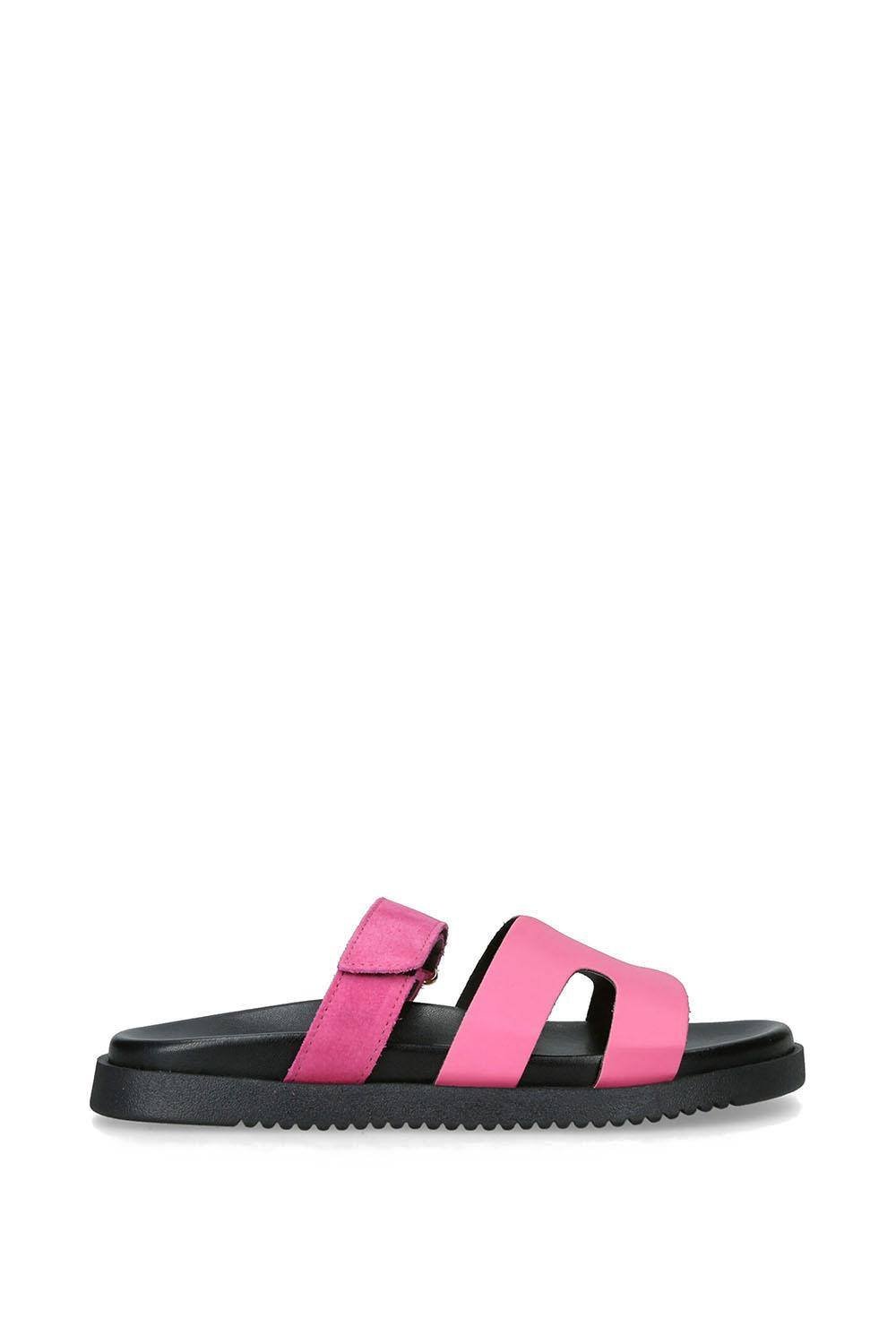 Steve Madden STEVE MADDEN Women's 'Missile Pink' Suede Leather Sandals in Pink - 4