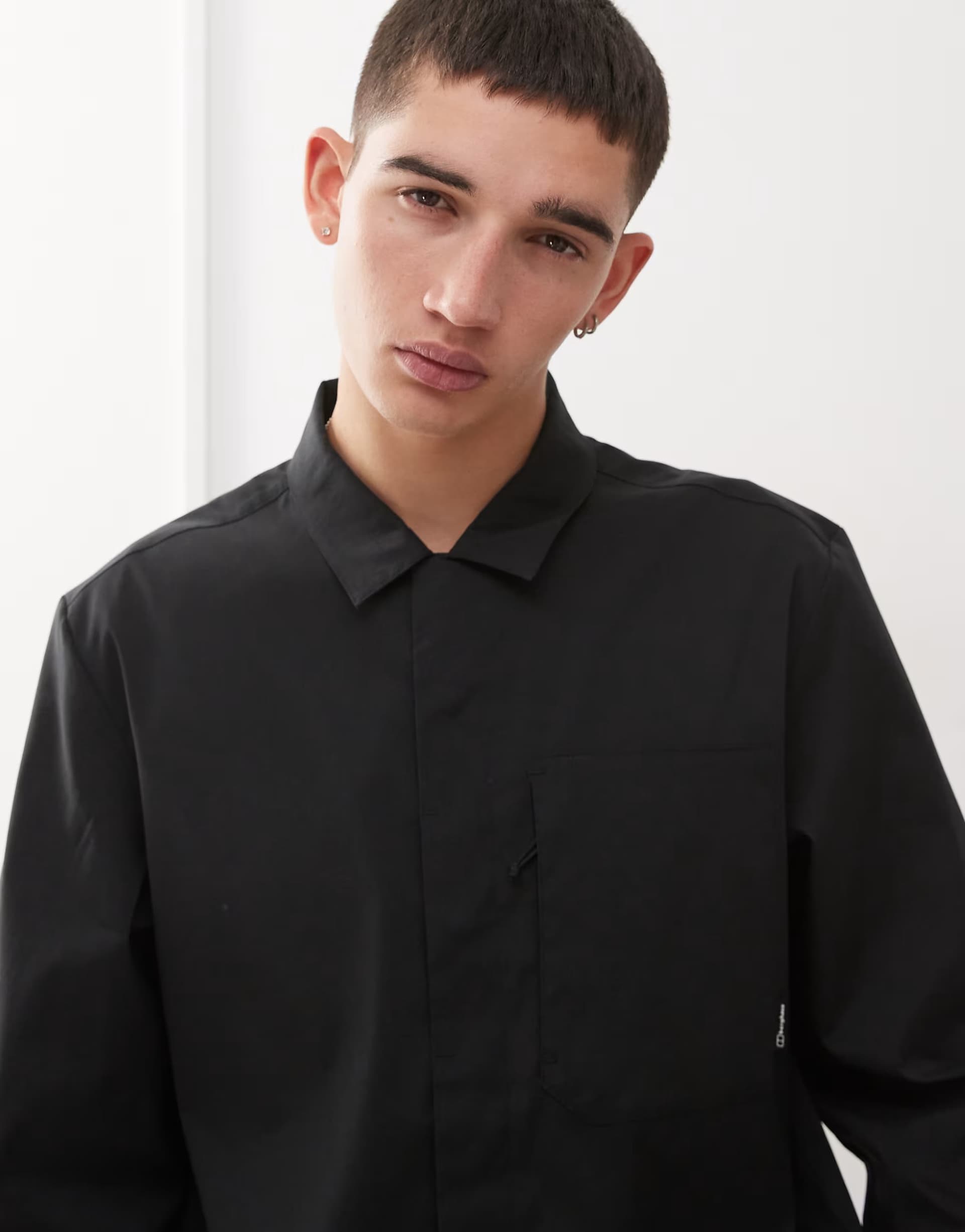ASOS ASOS Berghaus Long Sleeve Overshirt in Black