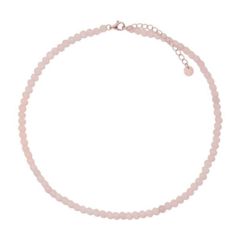 Gold Trip Gold Trip Rose Quartz Beaded Necklace