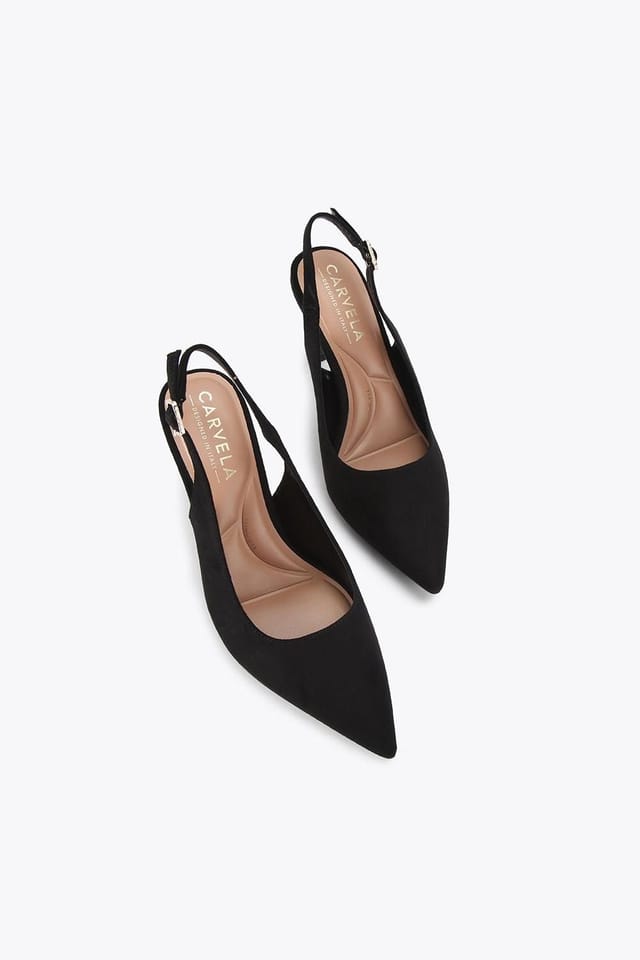 Carvela Carvela Women's 'Corletta Sling Wide Fit' Fabric Heels in Black - 2