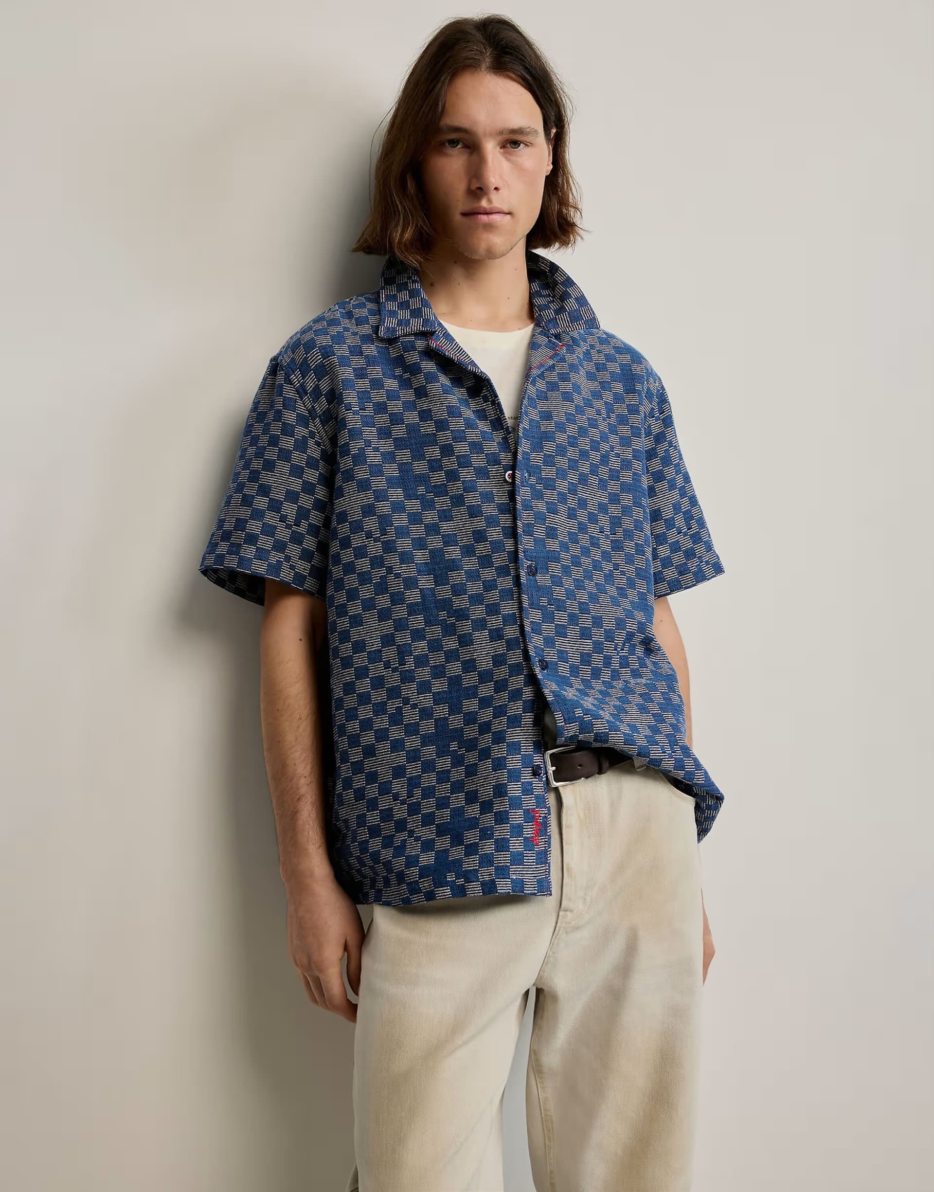 ASOS Desigual Blue checkered shirt in blue