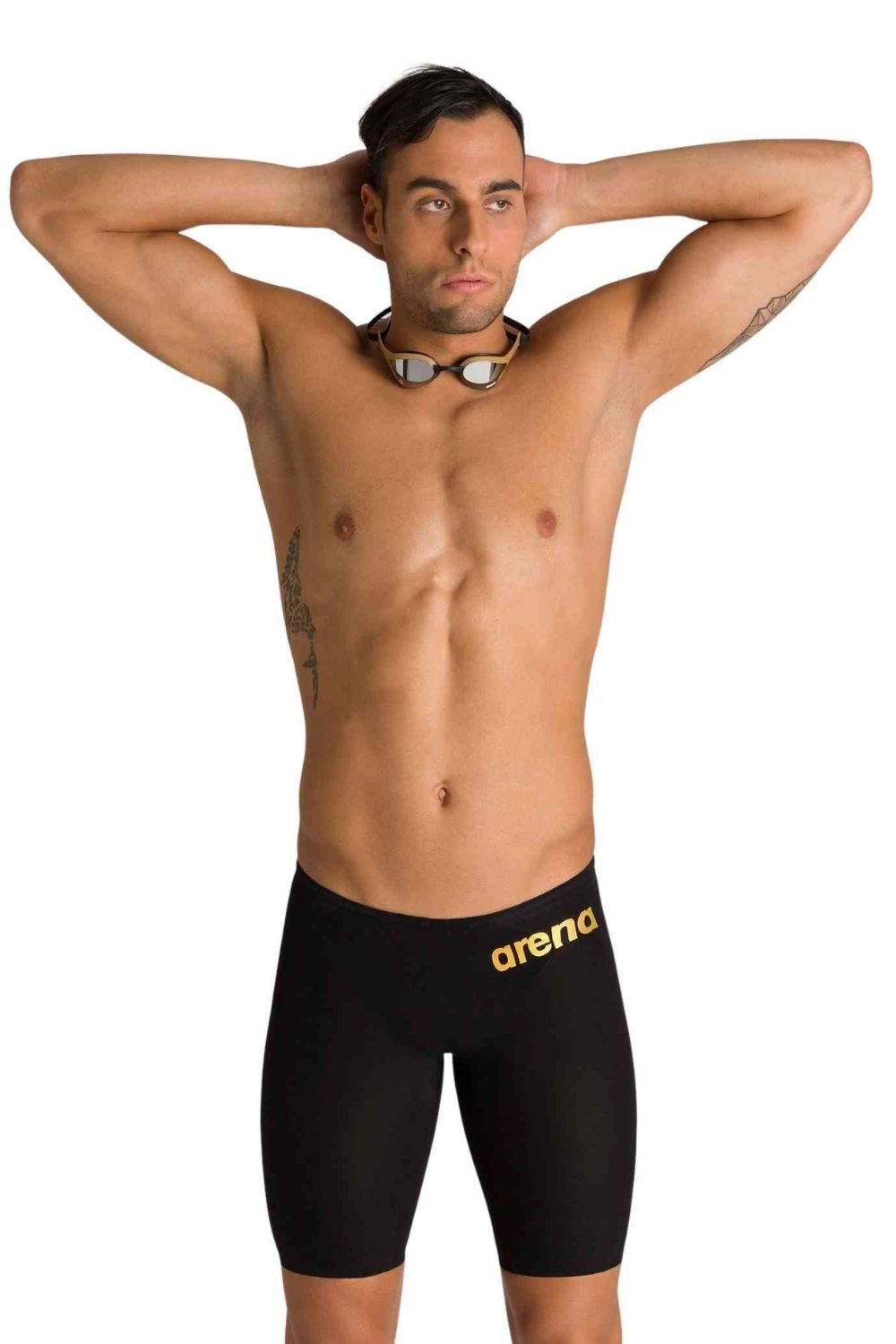 Arena Arena Men's Powerskin Carbon Air 2 Jammer - Black & Gold - 4