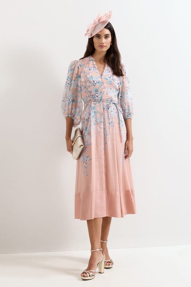 Phase Eight Phase Eight Women's Alison Floral Dress in Dusty Pink - 3