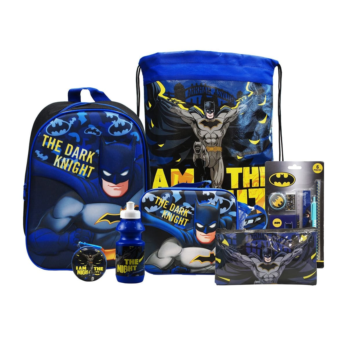 simpa simpa Men's Batman 7PC Back to School Bundle - 1