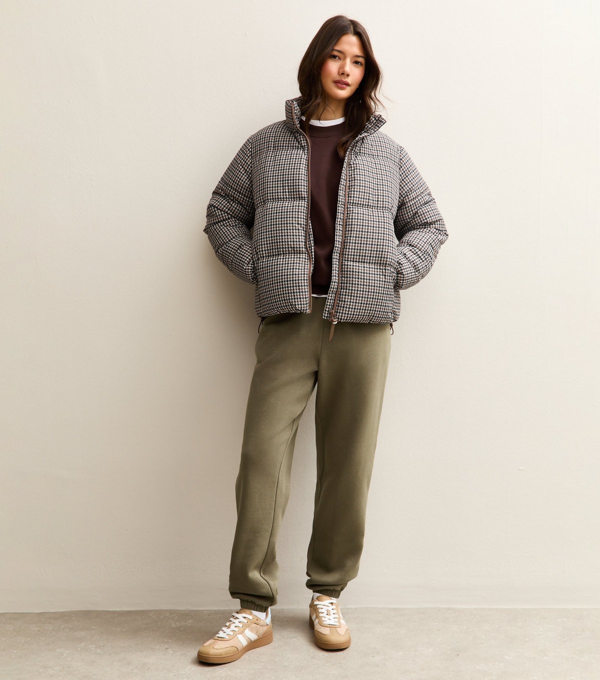 New Look Women's Dark Khaki Cuffed Ankle Joggers New Look - 1