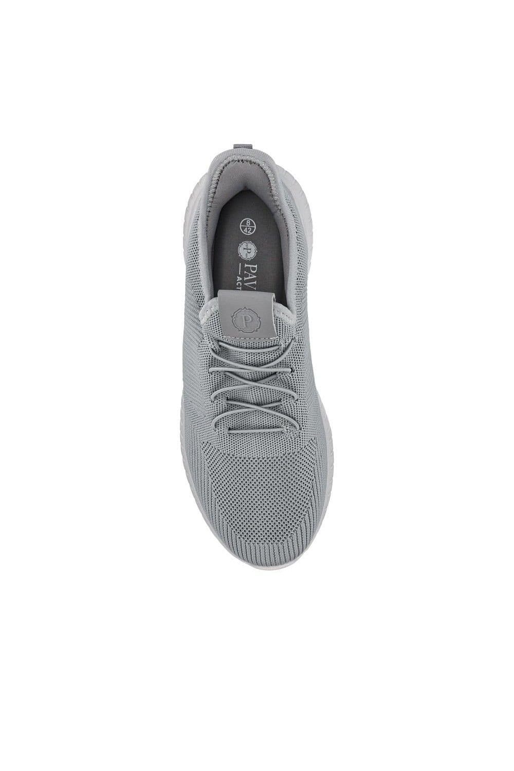 Pavers Pavers Men's Easy Step In Wide Fit Trainers in Grey - 4