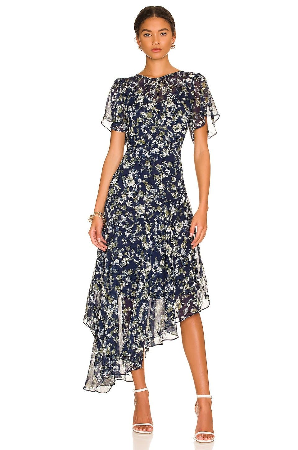 revolve Flutter Sleeve Maxi Dress