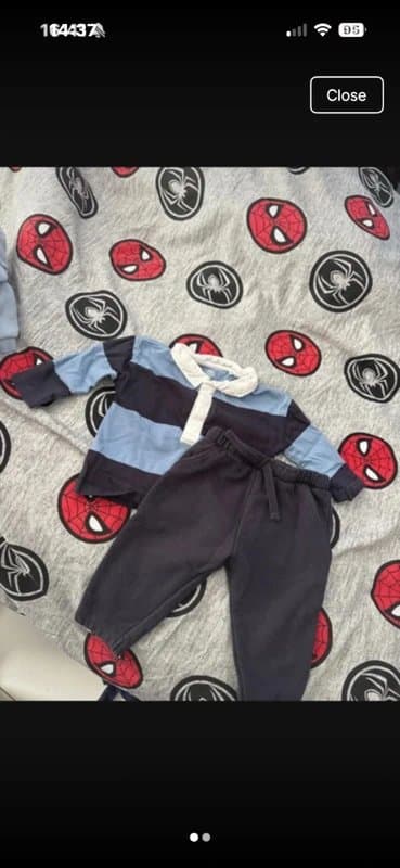 F&F Stripes shirt and trousers set