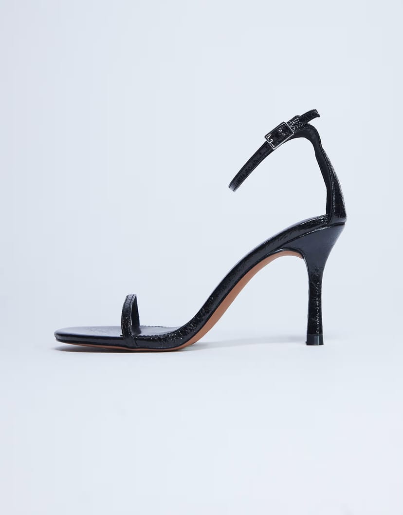 ASOS Topshop Alexi 2 part heeled sandal in black - 1