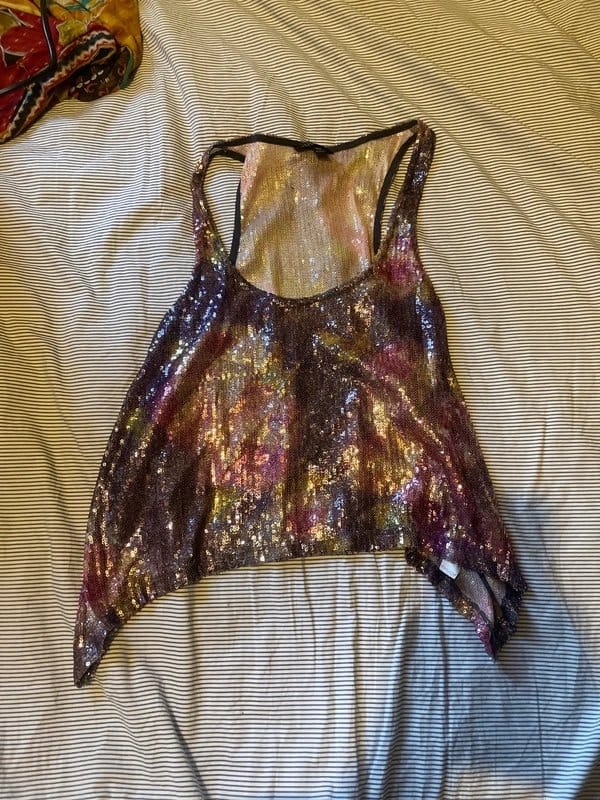 Topshop Topshop flower and sequin top - 1