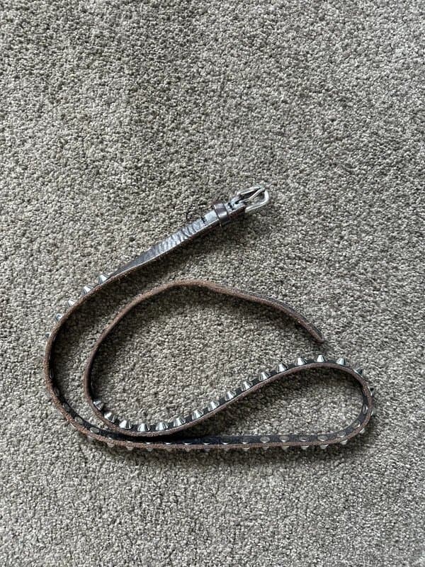 Topshop Topshop leather vintage studded belt size L