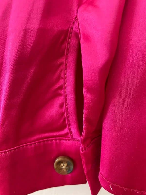 Never Fully Dressed Never Fully Dressed pink satin shirt size 16/18