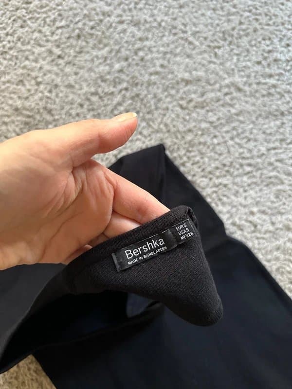 Bershka Bershka black knitted dress