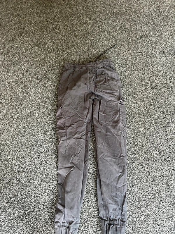 Bershka Grey Cargo Pants