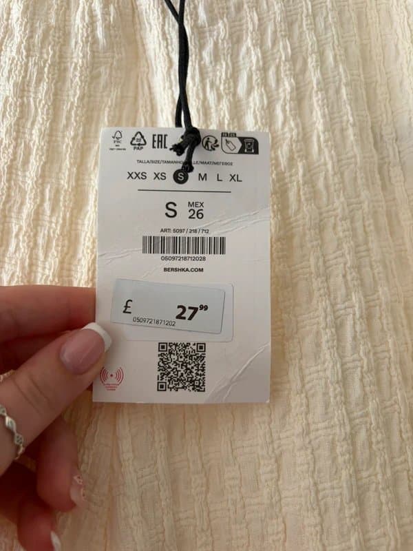 Bershka Bershka textured trousers