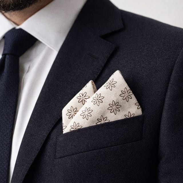 Lovii Lovii 4PCS Men's Pocket Square Set Patterned Suit Handkerchiefs - 2