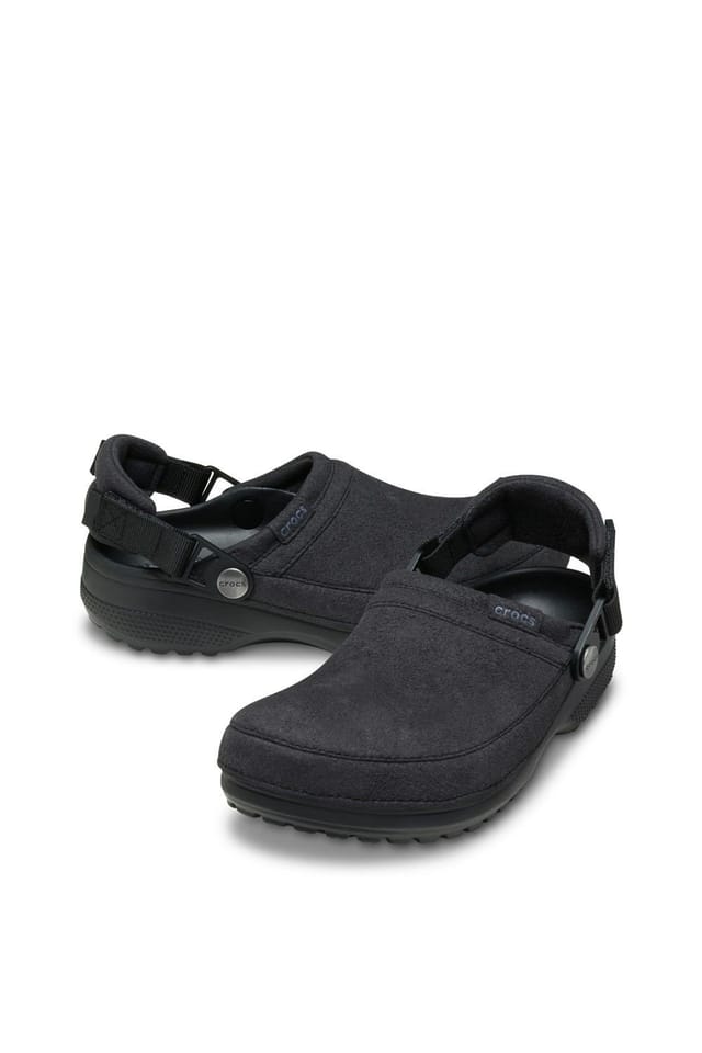Crocs Crocs Women's Classic Crafted Suede Clog in Black - 3