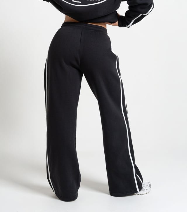 Peach Fit Women's Black Side Stripe Laelia Joggers Peach Fit New Look - 3
