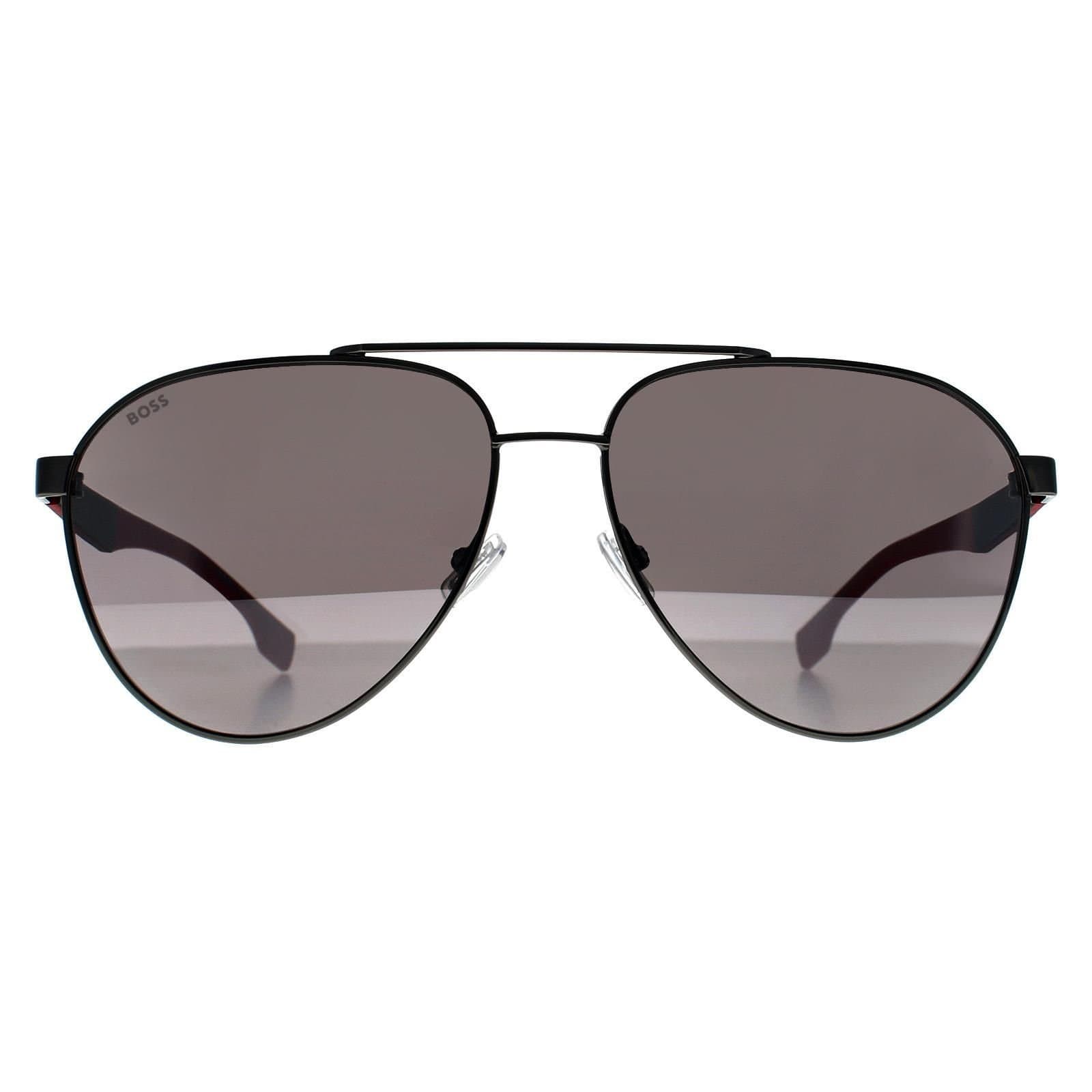 Hugo Boss Hugo Boss Men's Aviator Ruthenium Red Grey BOSS 1485/S