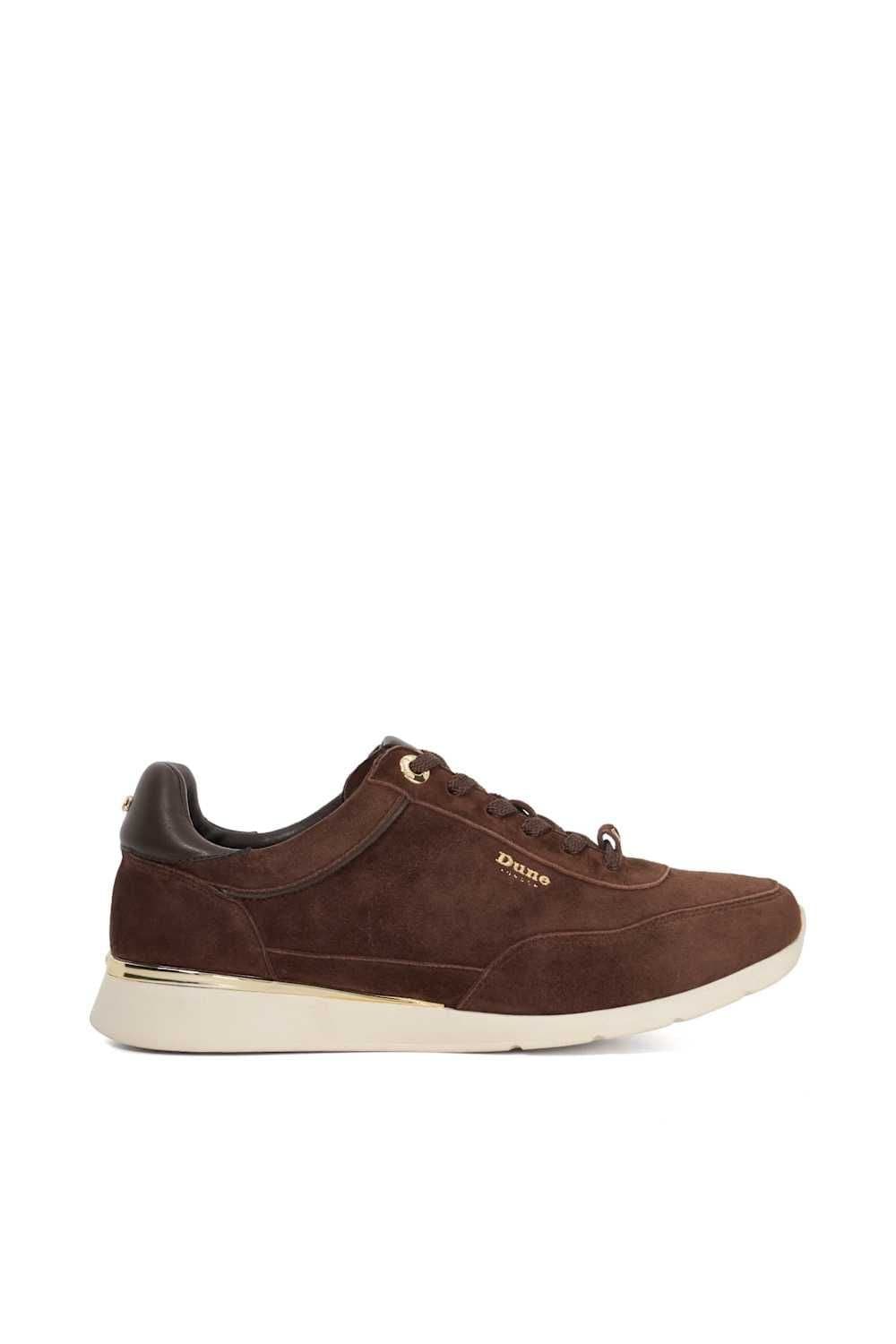 Dune London Dune London Women's 'Entitle' Suede Trainers in Brown