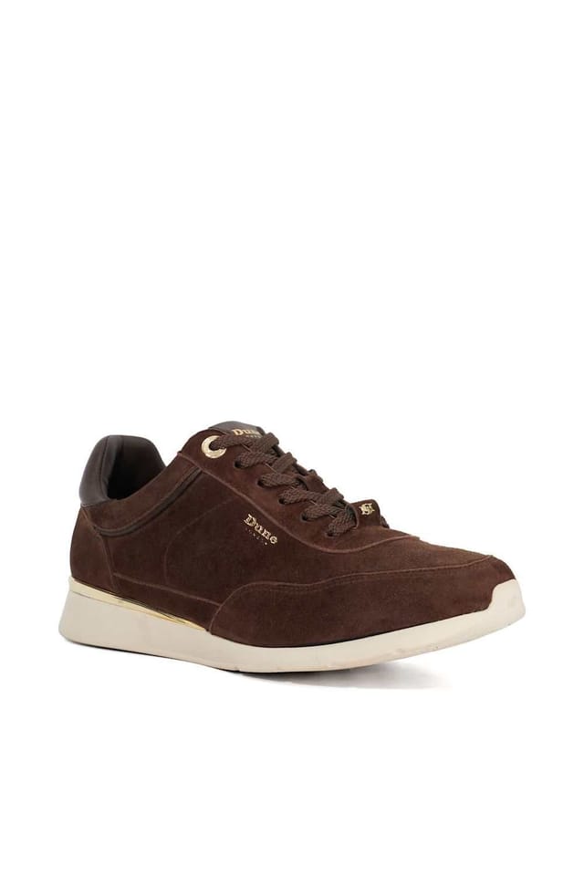 Dune London Dune London Women's 'Entitle' Suede Trainers in Brown - 2