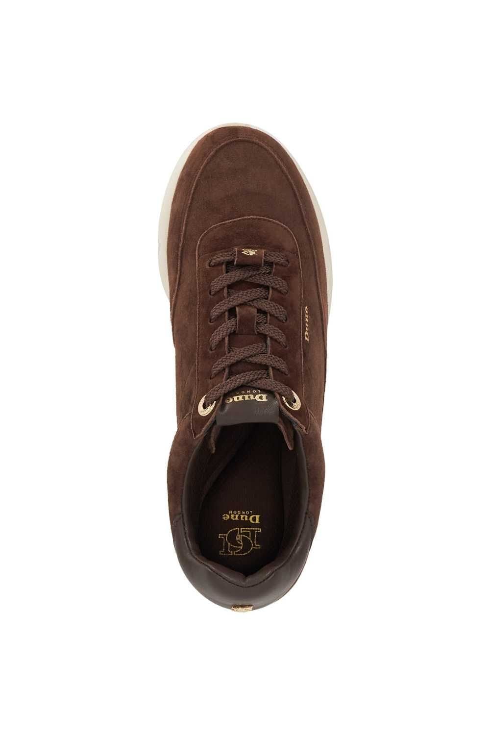 Dune London Dune London Women's 'Entitle' Suede Trainers in Brown - 4