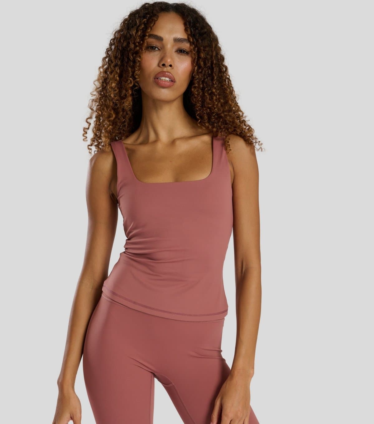 South Beach Women's Mid Pink Scoop Neck Built-In-Bra Vest Top South Beach New Look