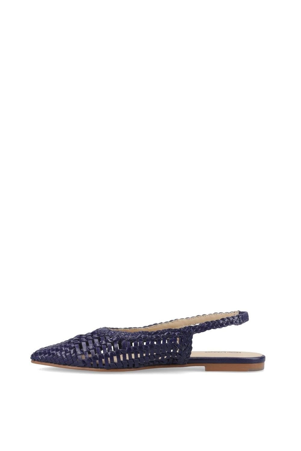 Hush Puppies Hush Puppies Women's Dalia Woven Slingback Ballerinas in Navy - 4