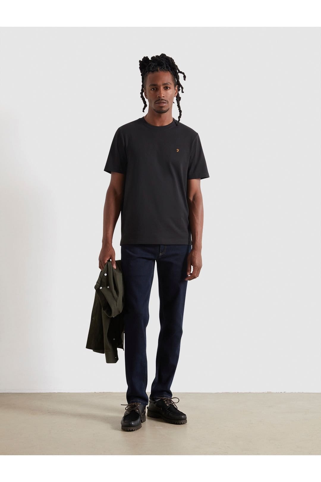Farah Farah Men's Danny Basic T-Shirt Black - 4